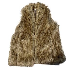 Charming Charlie Glamour Faux Fur Vest